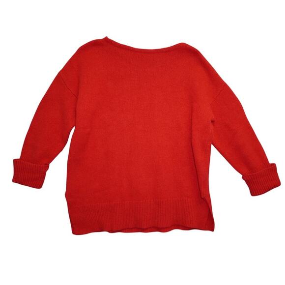 Polo Ralph Lauren Women’s XS Red Merino Wool Cashmere Blend Sweater Crew Neck - Picture 2 of 7
